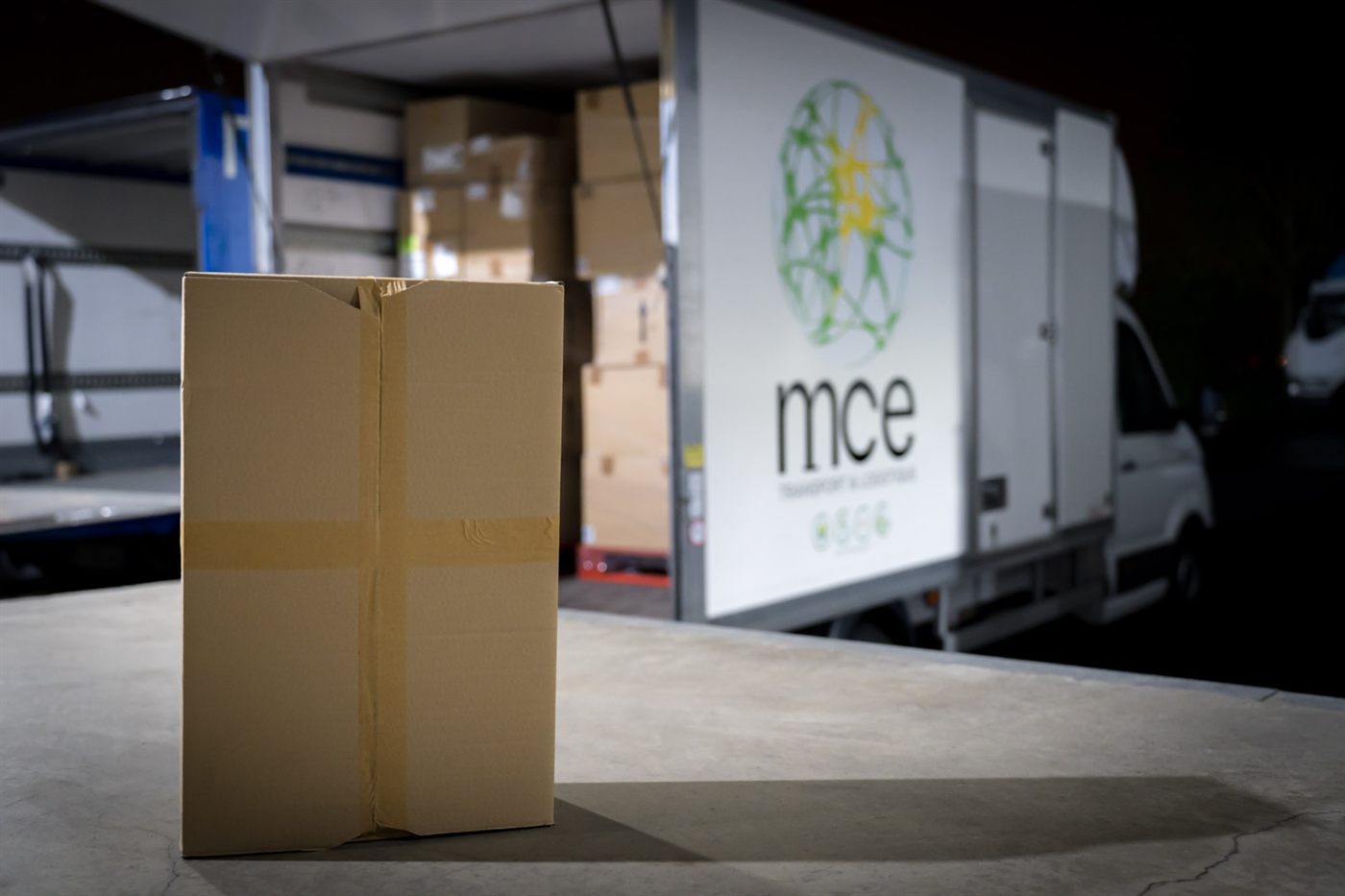 Colis prêts au départ et flotte MCE