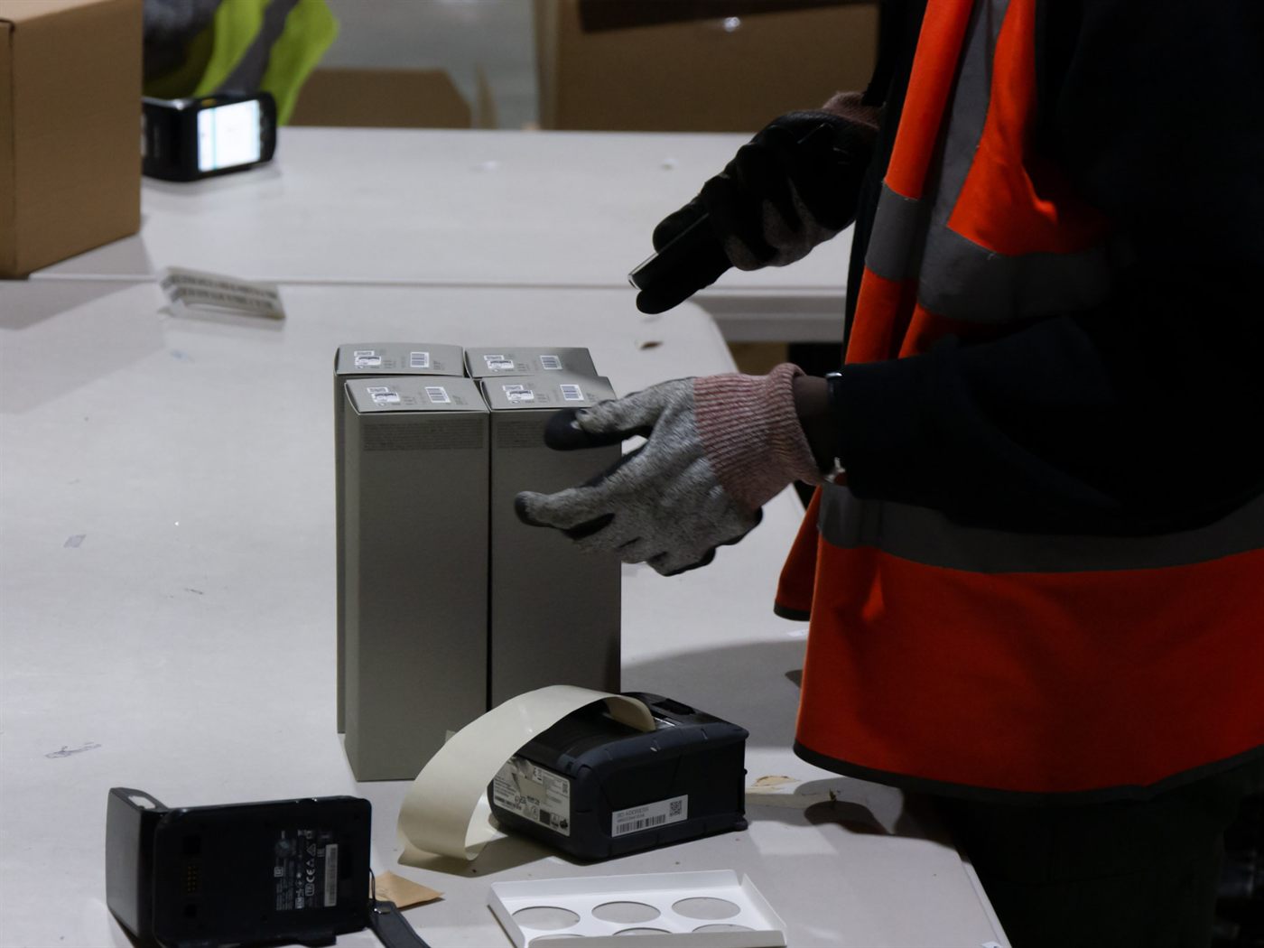Packing et étiquetage des commandes